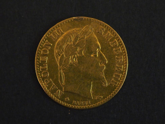 Vente aux enchères Pièce de 10 Francs or 1867 FRAIS ACHETEUR : 10 % HT   