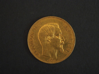Vente aux enchères Pièce de 50 Francs or - 1857 FRAIS ACHETEUR : 10 % HT   