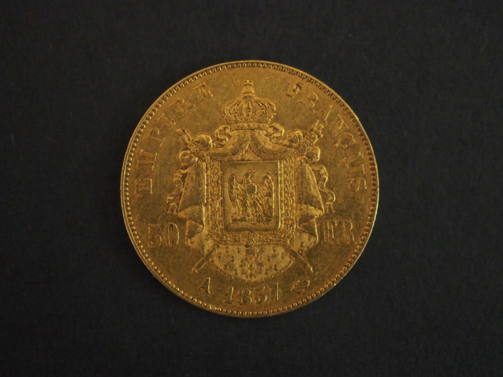 Pièce de 50 Francs or - 1857 FRAIS ACHETEUR : 10 % HT   