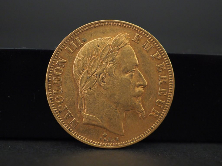 Pièce de 50 Francs or, 1864 A  FRAIS ACHETEUR : 10 % HT   