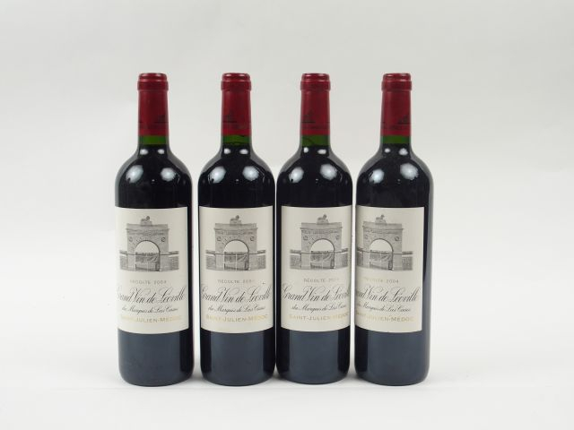 4 BOUTEILLES LEOVILLE LAS CASES GCC SAINT JULIEN - 2004