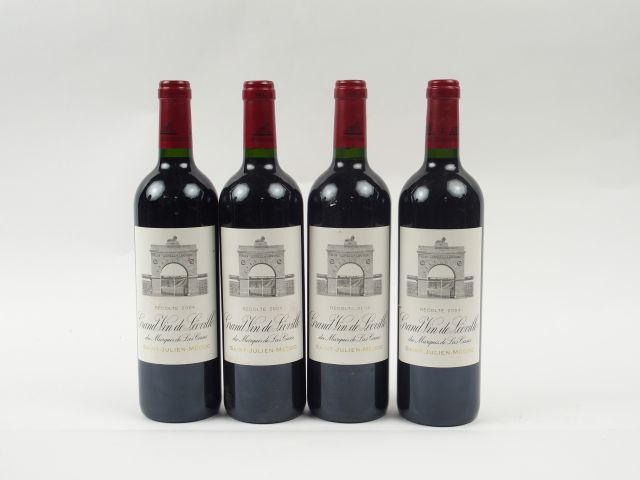 4 BOUTEILLES LEOVILLE LAS CASES GCC SAINT JULIEN - 2004