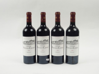 Vente aux enchères 4 BOUTEILLES CHATEAU PONTET CANET GCC PAUILLAC - 2006