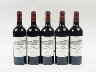 Vente aux enchères 5 BOUTEILLES CHATEAU PONTET CANET GCC PAUILLAC - 2006