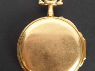 VACHERON   CONSTANTIN. Jolie montre de gousset en or jaune, cadran éma