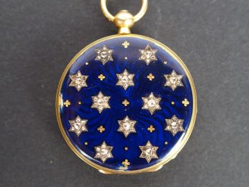 LEROY   FILS, Horlogers Galerie Montpensier à Paris. Montre de col en 