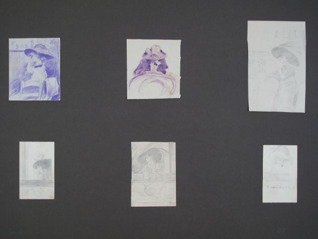 Mario CAVAGLIERI 'Etude pour le portrait de la comtesse Marguerita Cor