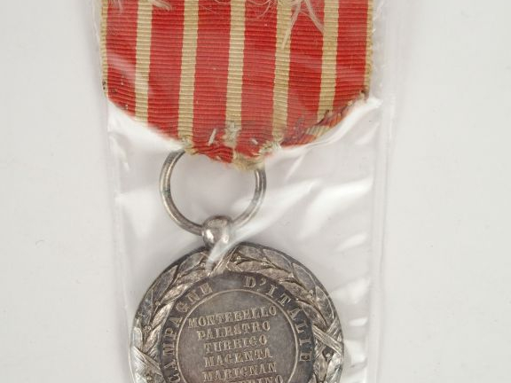 Médaille commémorative de l’expédition d'Italie (1859), attribuée aux 