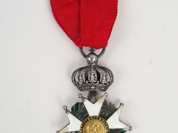 Etoile de chevalier de la légion d'honneur époque Second Empire à l'or