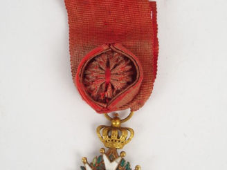 Vente aux enchères Etoile d’officier de la légion d’honneur époque Second Empire en demi 