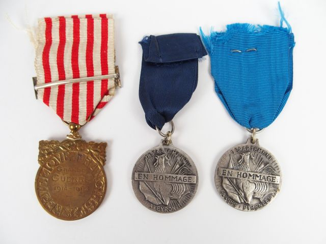 Décorations françaises commémorative 14/18 fabrication "Arthus-Bertran