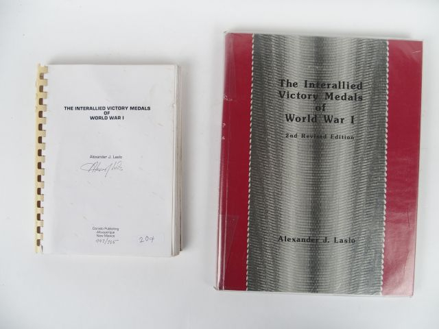 Lot de documentation sur les médailles interalliées en Anglais. (x 2).