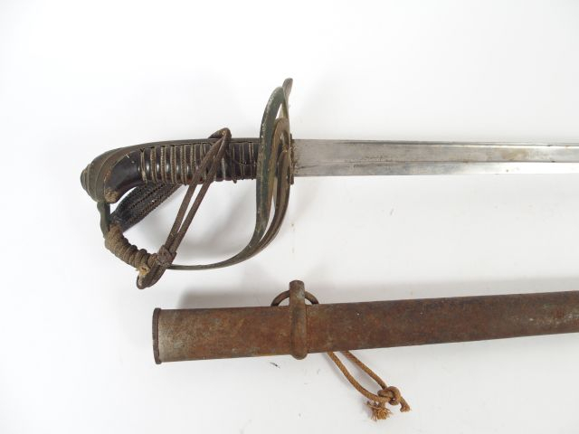 Sabre de fantaisie  Français 3eme république, lame plate symétrique à 