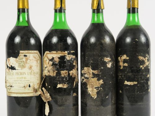 4 MAGNUMS CHÂTEAU PICHON LALANDE GCC ST JULIEN - 1976 - 1 BG/1 LB/1 HE