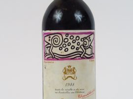 1 BOUTEILLE CHÂTEAU MOUTON ROTHSCHILD GCC PAUILLAC - 1988 - BG+/ETLA