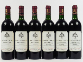 Vente aux enchères 6 BOUTEILLES CHÂTEAU DILLON CB HAUT MEDOC - 1988 - LB-HEP