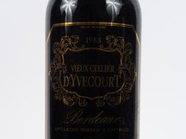 Vente aux enchères 1 IMPERIALE (6 L) VIEUX CELLIER D'YVECOURT - 1988