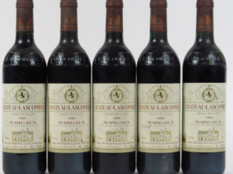 Vente aux enchères 5 BOUTEILLES CHÂTEAU LASCOMBES GCC MARGAUX - 1989