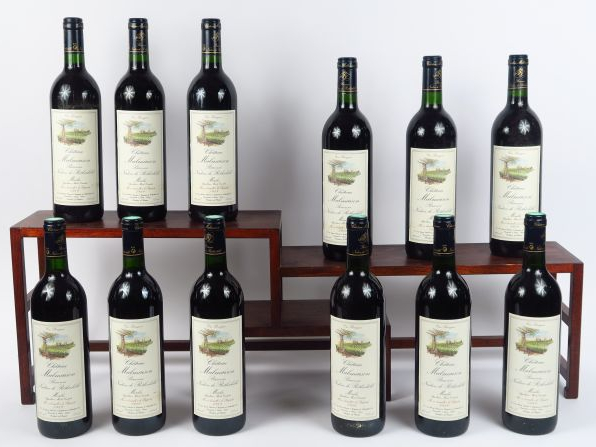 12 BOUTEILLES CHÂTEAU MALMAISON BARONNE NADINE DE ROTHSCHILD CB MOULIS