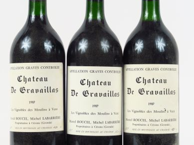 3 MAGNUMS CHÂTEAU DE GRAVAILLAS GRAVES - 1989