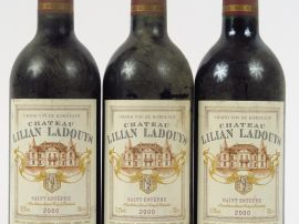 3 BOUTEILLES CHÂTEAU LILIAN LADOUYS ST ESTEPHE - 2000