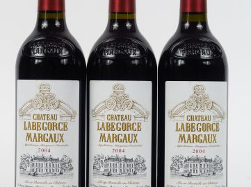 3 BOUTEILLES CHÂTEAU LABEGORCE MARGAUX 2004