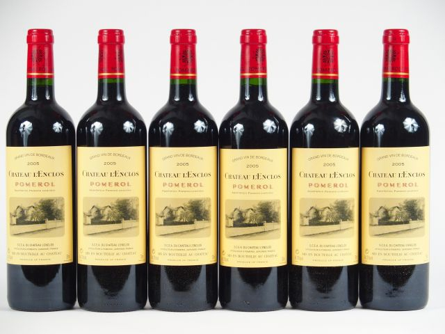 6 BOUTEILLES CHÂTEAU L'ENCLOS POMEROL - 2005 - CBO