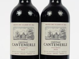 2 BOUTEILLES CHÂTEAU CANTEMERLE GCC HAUT MEDOC - 2010