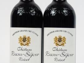 2 BOUTEILLES CHÂTEAU BEAU-SEJOUR BECOT 1er GCC ST EMILION - 2013
