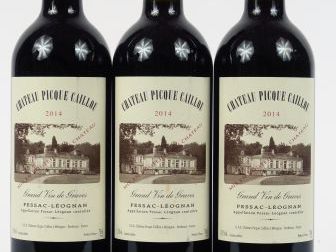 3 BOUTEILLES CHÂTEAU PICQUE CAILLOU GRAVES - 2014