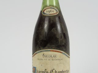 Vente aux enchères 1 BOUTEILLE CHARMES CHAMBERTIN NICOLAS - 1961 - 5 CM/ELS