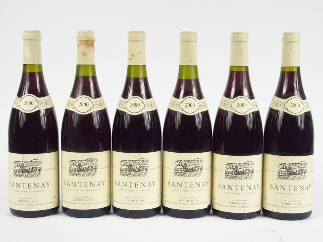 6 BOUTEILLES SANTENAY ROUGE SORINE   FILS - 2000
