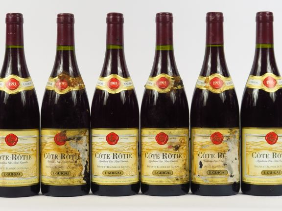 6 BOUTEILLES COTE RÔTIE 'BRUNE ET BLONDE' E. GUIGAL - 1993 - 3 EA