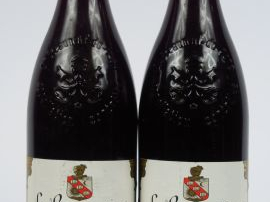 2 BOUTEILLES CHATEAUNEUF DU PAPE 'LA BERNARDINE' CHAPOUTIER - 2000