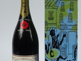 1 MAGNUM CHAMPAGNE MOET   CHANDON BRUT IMPERIAL - 1959 - COFFRET