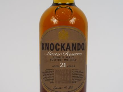1 BOUTEILLE WHISKY KNOCKANDO MASTER RESERVE 21 ANS - 1989