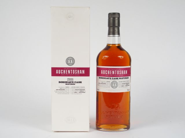 1 BOUTEILLE AUCHENTOSHAN	 OB Bordeaux Cask Matured	 70cl 	58% Millésim