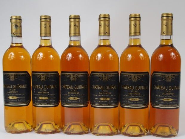 6 BOUTEILLES CHATEAU GUIRAUD GCC SAUTERNES - 1997