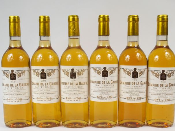 6 BOUTEILLES DOMAINE DE LA GAUCHE CRÈME DE TÊTE SAUTERNES - 2000