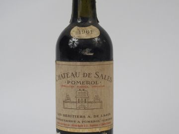 1 BOUTEILLE CHATEAU DE SALES POMEROL - 1961 - BG+