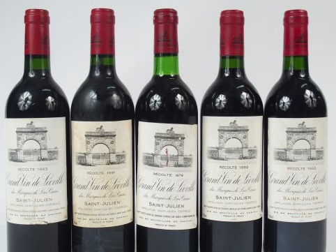 5 BOUTEILLES CHATEAU LEOVILLE LAS CASES GCC ST JULIEN - 1/1979 - BG / 
