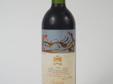 1 BOUTEILLE CHATEAU MOUTON ROTHSCHILD 1ER GCC PAUILLAC - 1981
