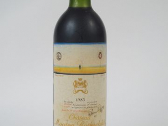 Vente aux enchères 1 BOUTEILLE CHATEAU MOUTON ROTHSCHILD 1ER GCC PAUILLAC - 1983 - BG / E