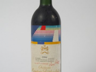 Vente aux enchères 1 BOUTEILLE CHATEAU MOUTON ROTHSCHILD 1ER GCC PAUILLAC - 1984 - BG