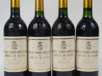 Vente aux enchères 4 BOUTEILLES CHATEAU PICHON COMTESSE DE LALANDE GCC PAUILLAC - 1/1986 