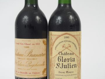2 BOUTEILLES DE ST JULIEN : 1 CHATEAU BRANAIRE DUCRU GCC ST JULIEN 198