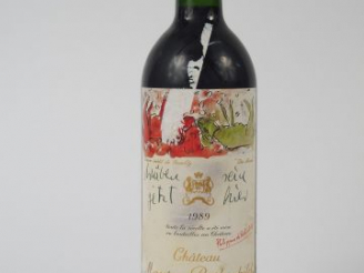Vente aux enchères 1 BOUTEILLE CHATEAU MOUTON ROTHSCHILD 1ER GCC PAUILLAC - 1989 - ELA