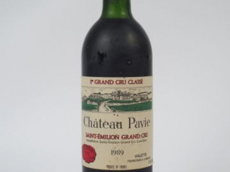 Vente aux enchères 1 BOUTEILLE CHATEAU PAVIE 1ER GCC ST EMILION - 1989 - LB