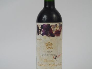1 BOUTEILLE CHATEAU MOUTON ROTHSCHILD 1ER GCC PAUILLAC - 1992 - ELA