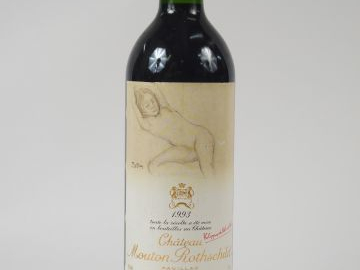 1 BOUTEILLE CHATEAU MOUTON ROTHSCHILD 1ER GCC PAUILLAC - 1993 - BALTHU